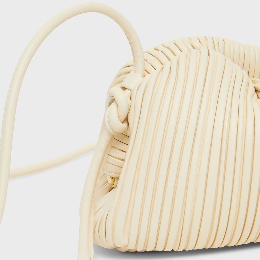 Women's Mansur Gavriel Pleated Mini Cloud Clutch Bags Beige | AU 9156AM